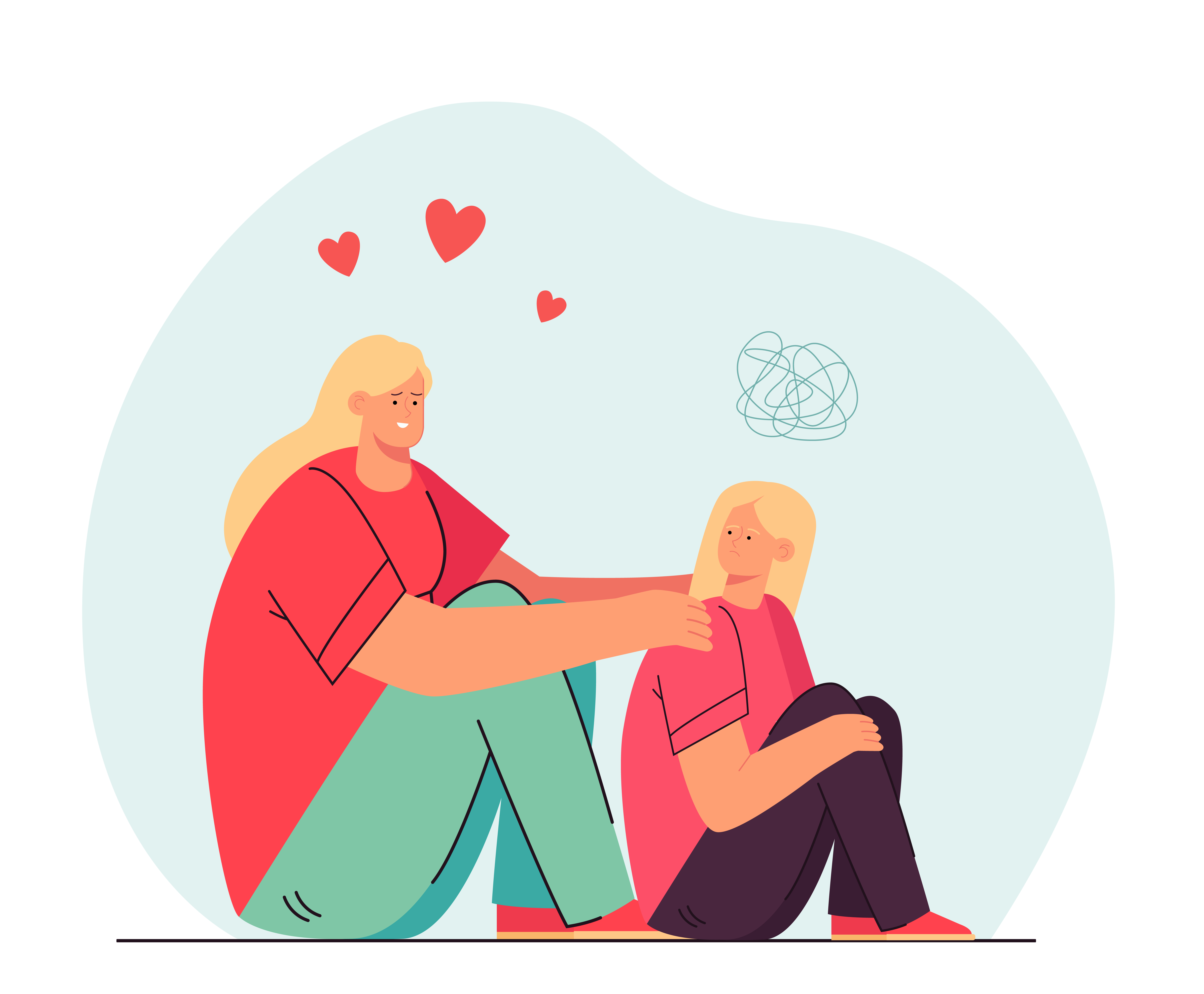 Grief counseling session